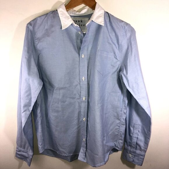 New Frank & Eileen Blue Button Down Shirt S